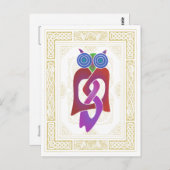 Celtic Owl II Briefkaart (Voorkant / Achterkant)