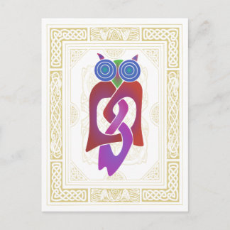 Celtic Owl II Briefkaart