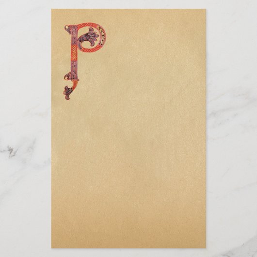 CELTIC P MONOGRAM PARCHMENT BRIEFPAPIER (Voorkant)