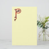 CELTIC P MONOGRAM-smeltpapier Briefpapier (Staand voorkant)