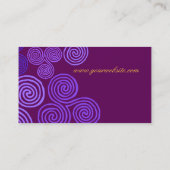 Celtic Paars Swirl Visitekaartje (Achterkant)