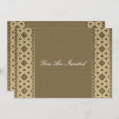 Celtic Pattern-uitnodigingen Kaart (Voorkant / Achterkant)