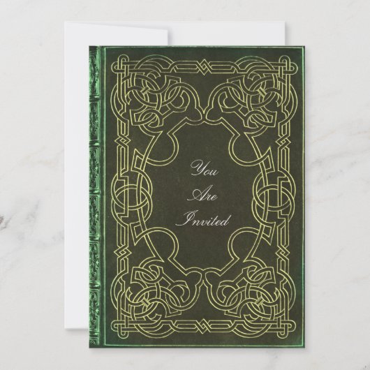 Celtic Pattern Wedding Invitations Kaart (Voorkant)