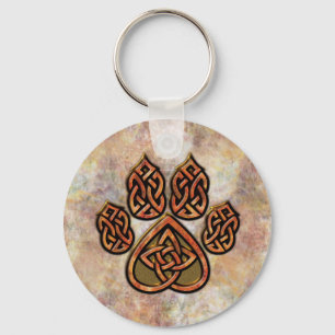 Celtic Pawprint Sleutelhanger