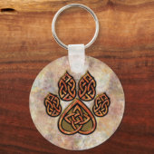 Celtic Pawprint Sleutelhanger (Voorkant)