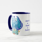 Celtic Peacocks Royal Ringer Mok (Voorkant links)