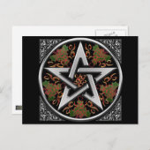 Celtic Pentagram Briefkaart (Voorkant / Achterkant)