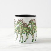 Celtic Prancing Horse Coffee Mok (Midden)