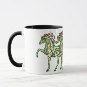 Celtic Prancing Horse Coffee Mok (Links)