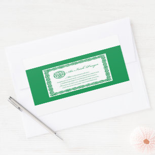 Celtic Prayer St. Patrick's Day Rechthoekige Sticker