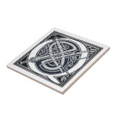 Celtic Q-monogram Tegeltje (Zijkant)