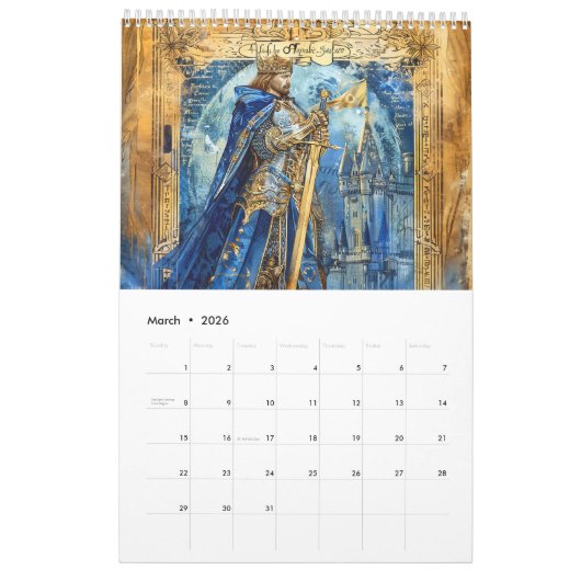 Celtic Realms – Mythical Journey and Ancient Gods Kalender (Mar 2026)