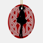 Celtic Red Dancer Ornament (Rechts)