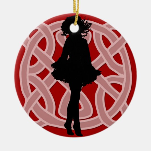 Celtic Red Dancer Ornament (Voorkant)