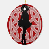Celtic Red Dancer Ornament (Links)