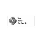 Celtic Return Address Stamp Simple Rustic Zelfinktende Stempel (Design)