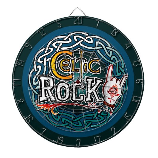 Celtic rock dartbord (Voorkant)