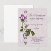 Celtic Roos Wedding Kaart (Voorkant / Achterkant)