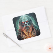 Celtic Sasquatch Vierkante Sticker (Envelop)