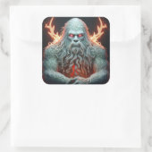 Celtic Sasquatch Vierkante Sticker (Tas)