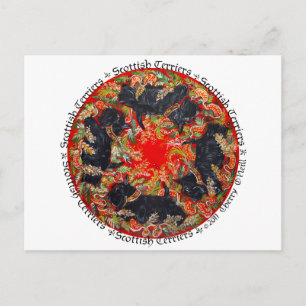 Celtic Scottish Terrier Medallion Briefkaart