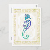 Celtic Seahorse Briefkaart (Voorkant / Achterkant)