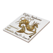 Celtic Seahorse Tegeltje (Zijkant)