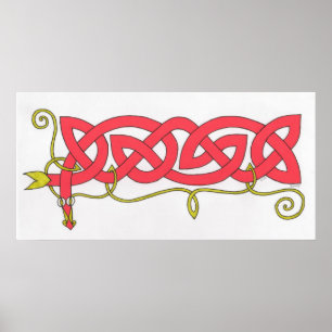 Celtic Serpent print