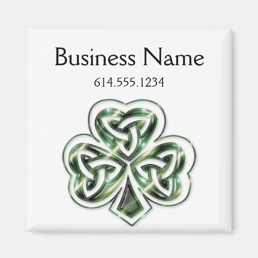 Celtic Shamrock Design 2 Magneet 2 (Voorkant)