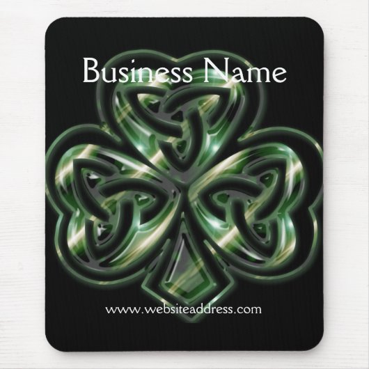Celtic Shamrock Design 2 Mousepad Muismat (Voorkant)