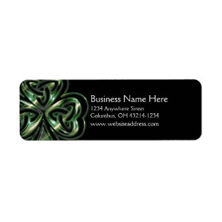 Celtic Shamrock Design 2 retouradreslabels 2 Etiket