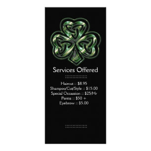 Celtic Shamrock Design 2 Services-rackkaart Reclamekaart