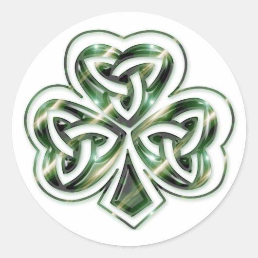 Celtic Shamrock Design 2 Stickers 2 (Voorkant)