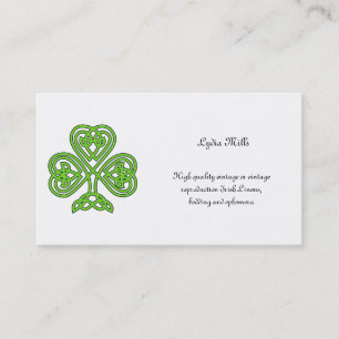 Celtic Shamrock Design Visitekaartje