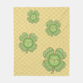 Celtic Shamrock Fleece Blanket (Voorkant)