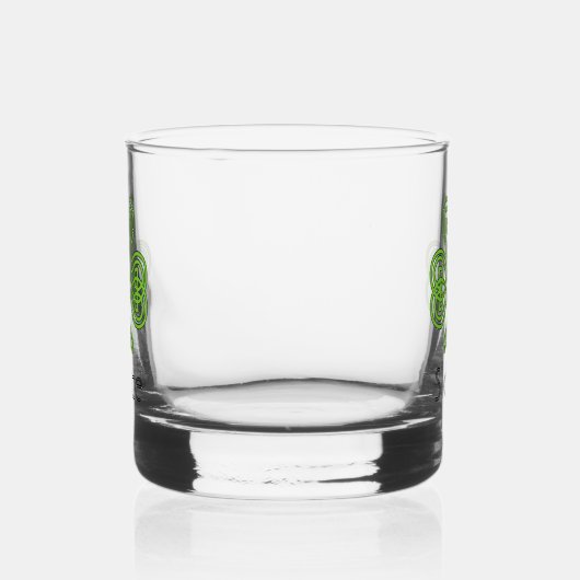 Celtic Shamrock Green Irish Clover Drinkware Set Whisky Glas (Rechts)
