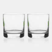 Celtic Shamrock Green Irish Clover Drinkware Set Whisky Glas (Rechts)