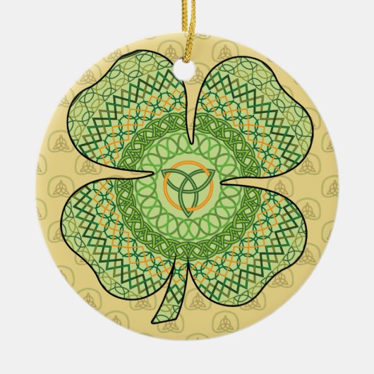 Celtic Shamrock Ornament (Voorkant)