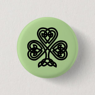 Celtic Shamrock Ronde Button 3,2 Cm