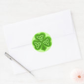 Celtic Shamrock Saint Patrick's Day Ronde Sticker (Envelop)