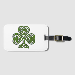 Celtic Shamrock - St Patricks Day Bagagelabel