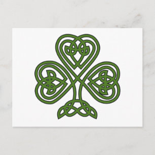 Celtic Shamrock - St Patricks Day Briefkaart