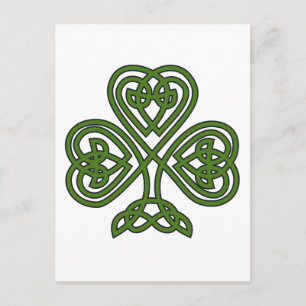 Celtic Shamrock - St Patricks Day Briefkaart
