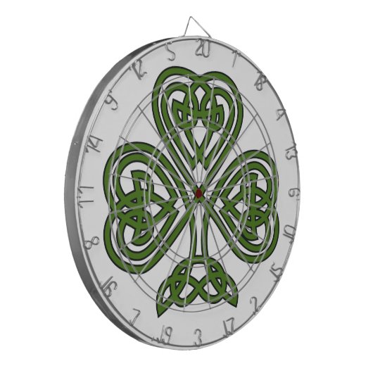 Celtic Shamrock - St Patricks Day Dartbord (Voorkant Links)