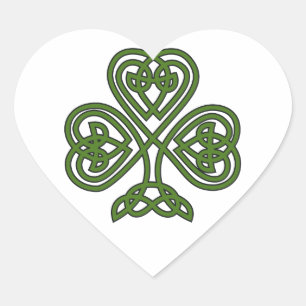 Celtic Shamrock - St Patricks Day Hart Sticker