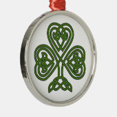 Celtic Shamrock - St Patricks Day Metalen Ornament (Rechts)