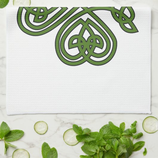 Celtic Shamrock - St Patricks Day Theedoek (Gevouwen)