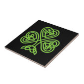Celtic Shamrock Tile Tegeltje (Zijkant)