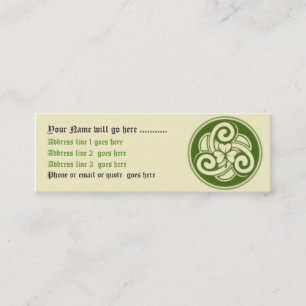 Celtic Shamrock Visitekaartje