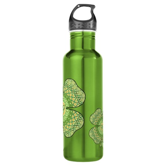 Celtic Shamrock Water Bottle Waterfles (Voorkant)
